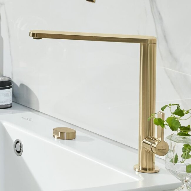 Villeroy & Boch Finera keukeukenkraan eenhendel,  360 °Draaibare uitloop goud