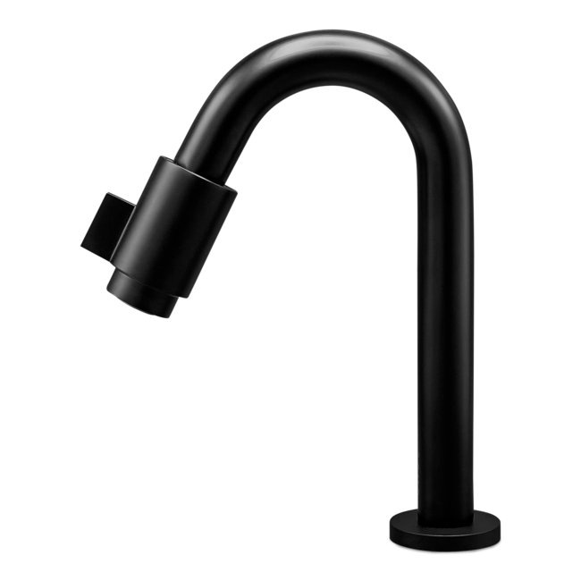 Como Zwarte fonteinkraan 8 cm uitloop