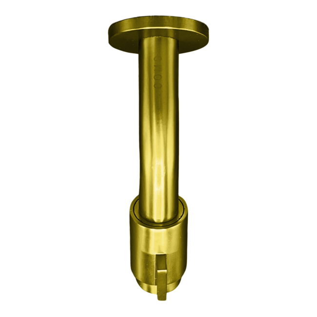 Como Fonteinkraan goud wand. 10 cm uitloop, ideale voor  wc of mini wastafel 1/2” buitendraad aansluiting.