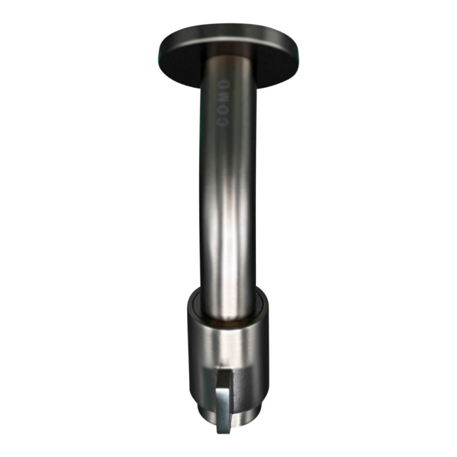 Como Ruimtebesparende Wand fonteinkraan gunmetal zwart 100mm uitloop, 1/2” buitendraad aansluiting.