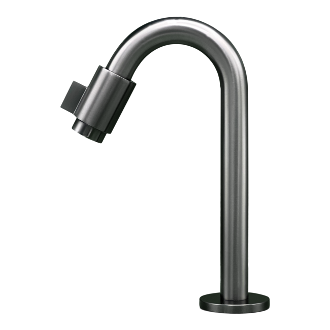 Como Toiletkraan hoog geborsteld Gun Metal PVD