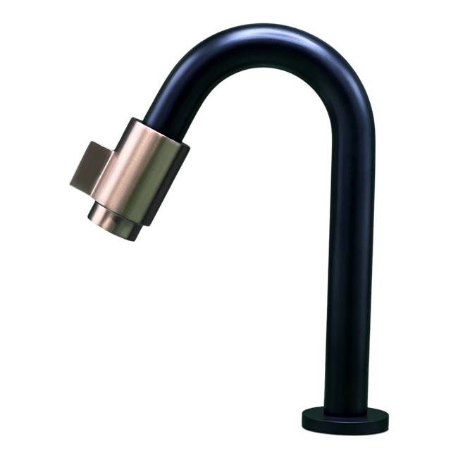 Como fonteinkraan hoog BLACK’N ROSES zwart