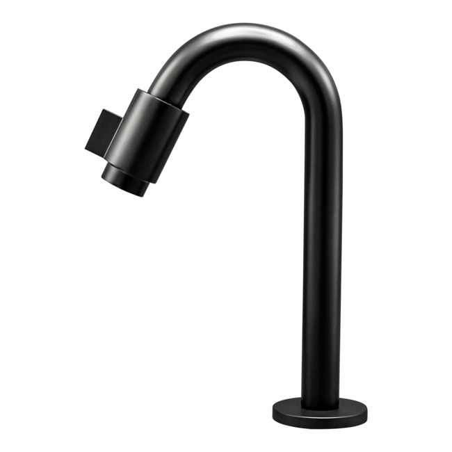 Como fonteinkraan hoog FKMZ13 uitloop 12.5 cm zwart