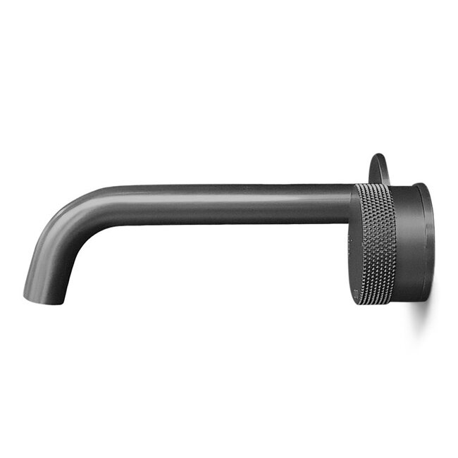 Como Mood 60 Gunmetal wastafelkraan- inbouw. 4 varianten kraan-uitloop. Wastafelkraan compleet!