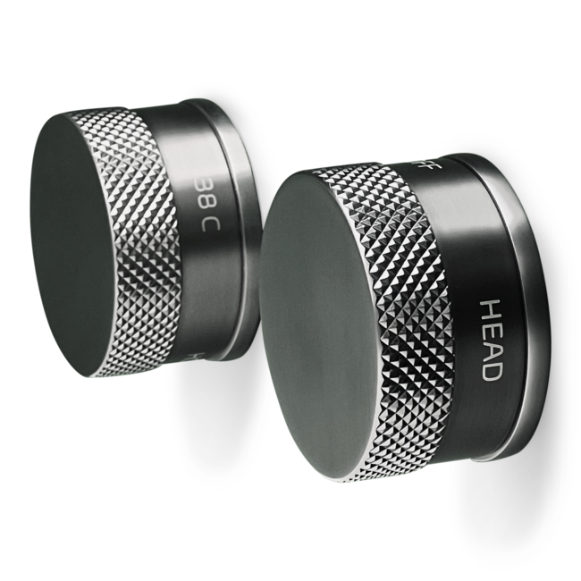 Como Mood 60 Doucheset gunmetal met 30 cm regendouchekop en handdouche. Inclusief inbouw thermostaat