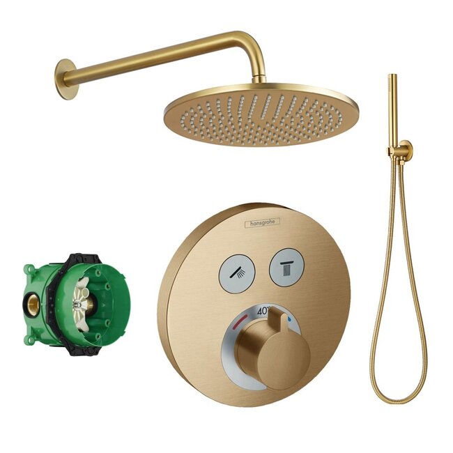 Hansgrohe ShowerSelect  regendoucheset goud