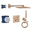 Grohe Grohtherm Smartcontrol Comfortset warm sunset UP met Rainshower 310 SmartActive, vierkant