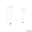 Como Mood 60 Douchearm Plafond chroom-20 cm