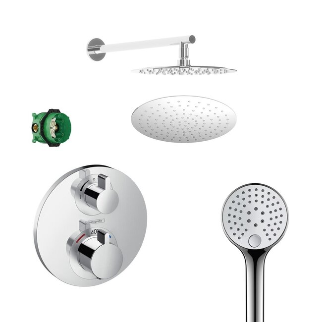 Hansgrohe Ecostat S Shower set met 25 cm hoofddouche