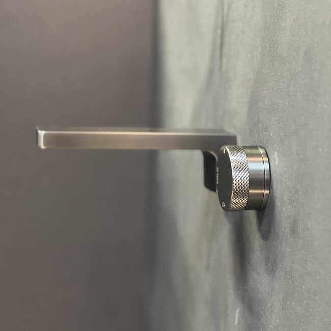 Como Mood 60 inbouw wastafelkraan L-Line GUNMETAL, waterbesparend.