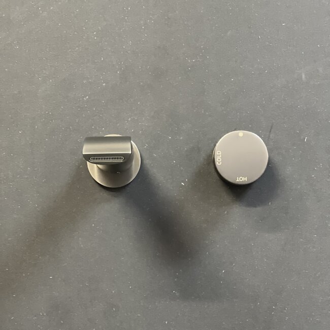 Como Mood 60 inbouw wastafelkraan S-Line gunmetal, waterbesparend.