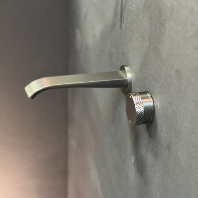 Como Mood 60 inbouw wastafelkraan S-Line gunmetal, waterbesparend.