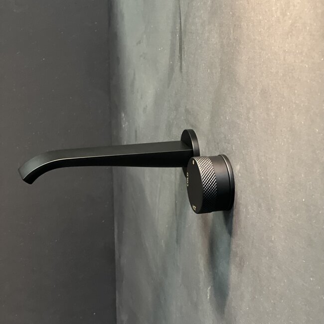 Como Mood 60 inbouw wastafelkraan S-Line ZWART, waterbesparend.