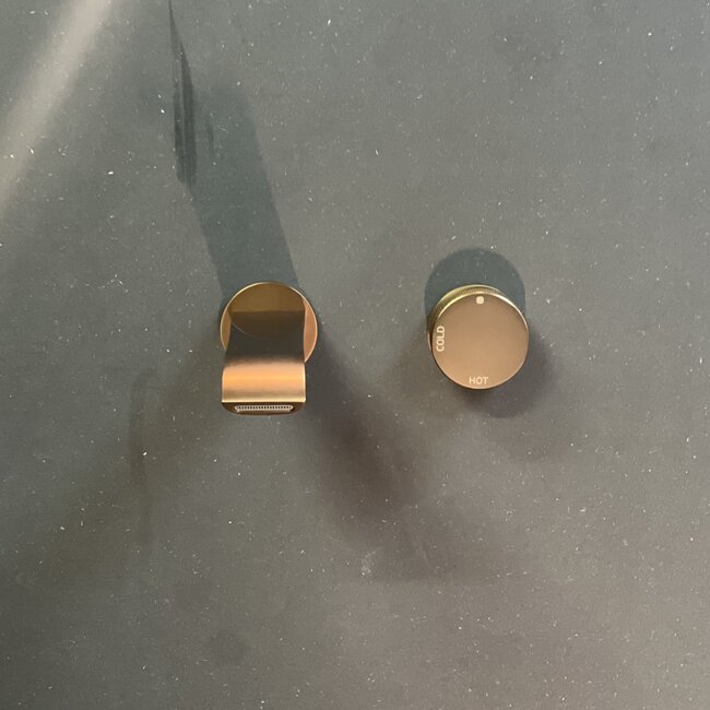 Como Mood 60 inbouw wastafelkraan S-Line rosé goud, waterbesparend.