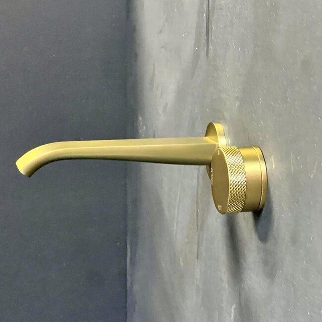 Como Mood60 Inbouw Wastafelkraan Geborsteld Messing Goud | Inclusief Inbouwdeel