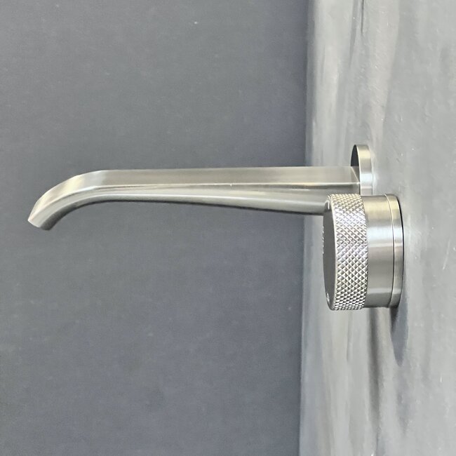 Como Mood 60 inbouw wastafelkraan S-Line nikkel, waterbesparend.