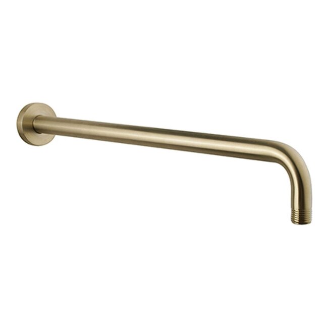 Como Mood 60 Douchearm wandmontage, geborsteld messing goud PVD, 40cm lengte