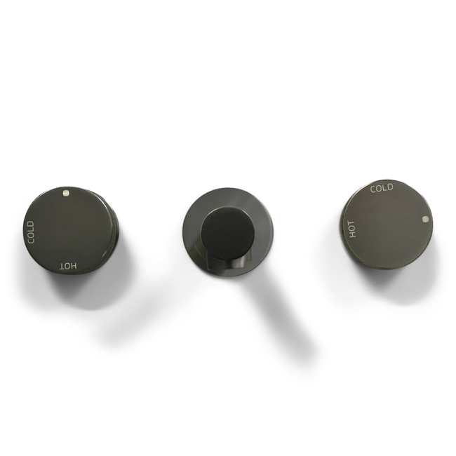 Como Mood 60 inbouw wastafelkraan  gunmetal, waterbesparend