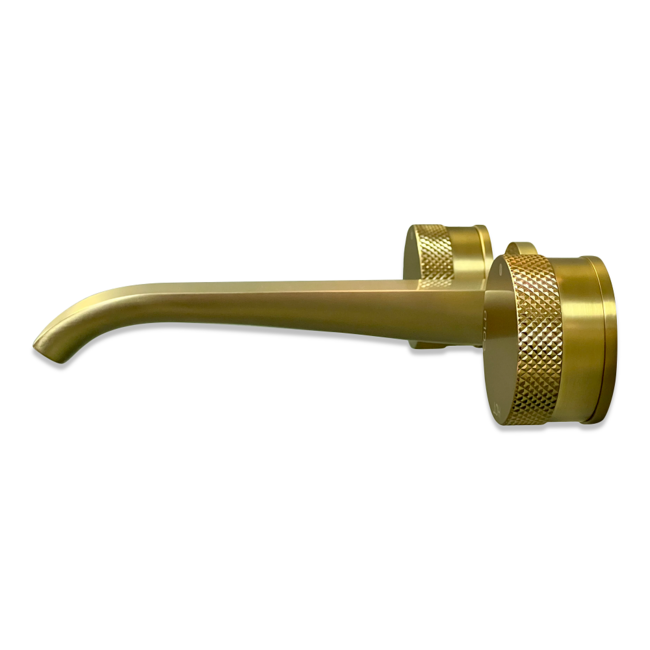 Como Mood 60 S-Line  gouden kraan voor wastafel. 3 gaten