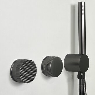 Como Mood 60 Plus 2-weg inbouw douchekraan in gunmetal