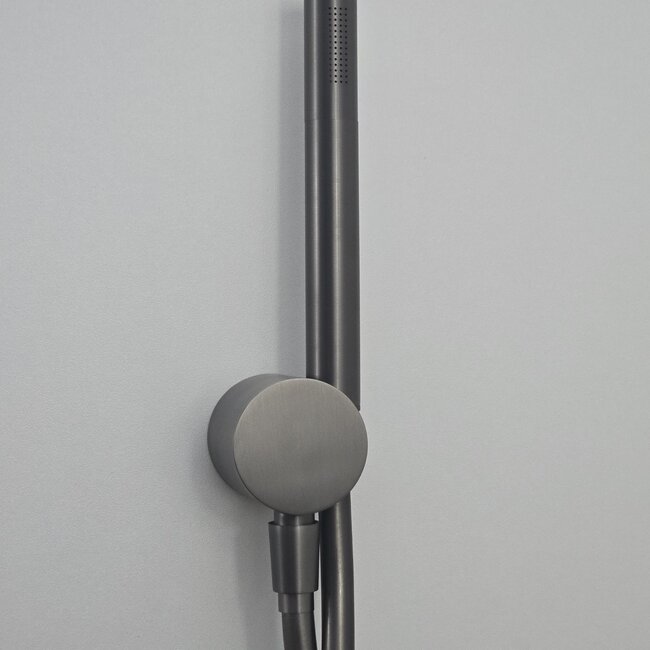 Como Mood 60 Plus 2-weg douchekraan in gunmetal met handdouche set