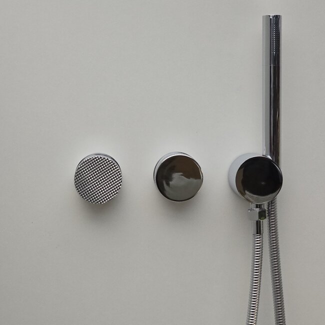 Como Mood 60 Plus inbouw douchekraan chroom met handdouche set-2 weg