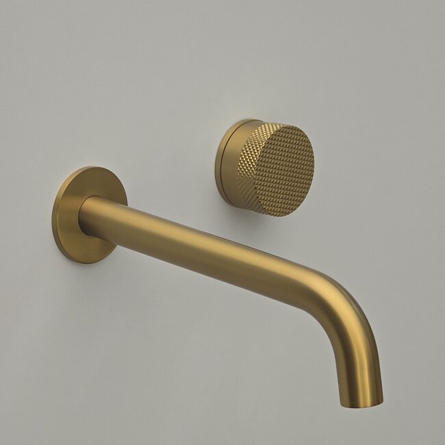 Como Inbouw wastafelkraan goud Mood60 Plus, waterbesparend.