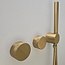 Como Inbouw douchekraan goud Mood 60 Plus met douchekop. Luxe gouden thermostaatkraan.