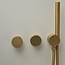 Como Inbouw douchekraan goud Mood 60 Plus met douchekop. Luxe gouden thermostaatkraan.