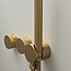 Como Inbouw douchekraan goud Mood 60 Plus met douchekop. Luxe gouden thermostaatkraan.
