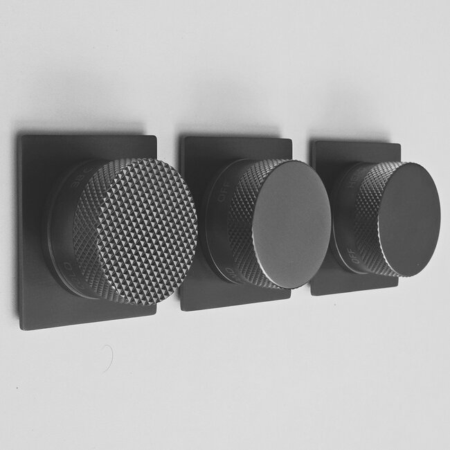 Como Mood 60 Plus inbouw douchekraan matzwart, thermostaat - 3 weg