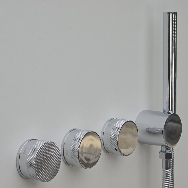 Como Mood 60 Plus inbouw douchekraan chroom, thermostaat - 3 weg