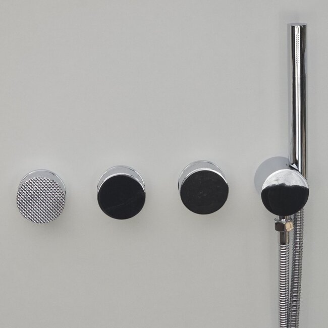 Como Mood 60 Plus inbouw douchekraan chroom, thermostaat - 3 weg