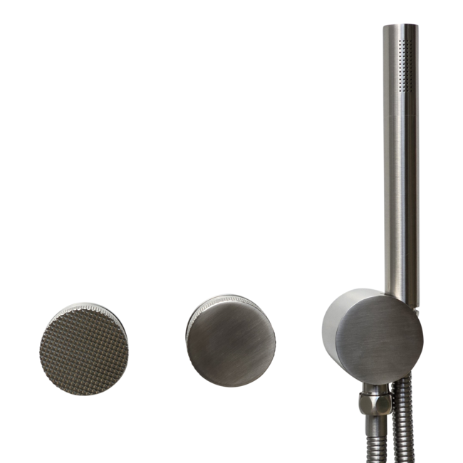 Como Inbouw Doucheset Mood 60 Plus nikkel met 30 cm hoofddouche-2 varianten