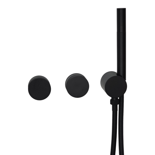 Como Inbouw Doucheset Mood 60 Plus zwart met 30 cm hoofddouche-2 varianten