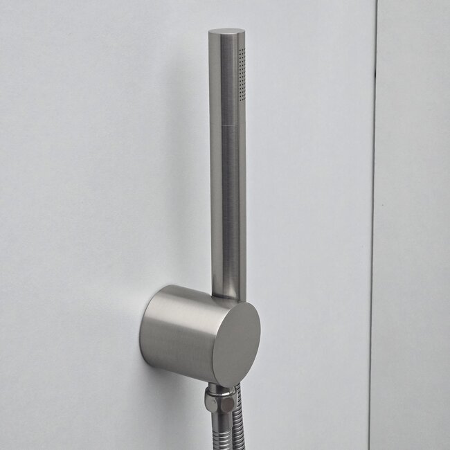 Como Badkraan Mood 60 Plus nikkel met handdouche-set