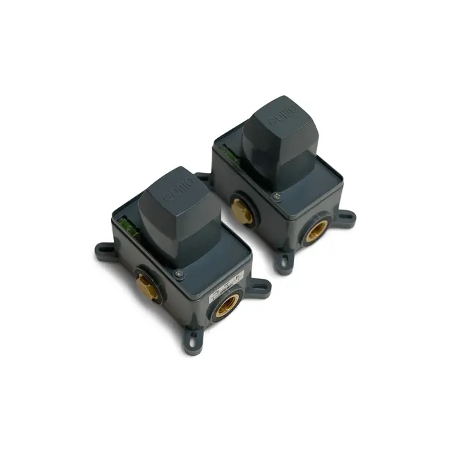 Como Gouden badkraan thermostaat inbouw, Mood 60 Plus met inbouwdeel.