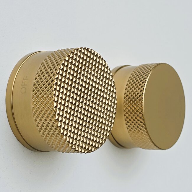 Como Badkraan messing goud met handdouche Mood 60 Plus-compleet set