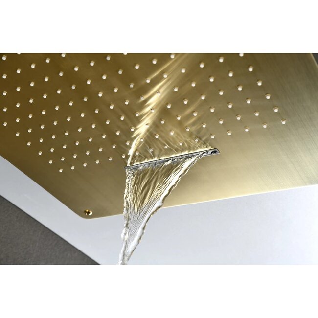 Como Mood 60 SPA plafonddouche met waterval geborsteld rosé goud  PVD