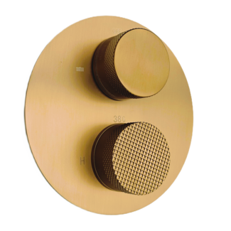 Como Mood 60 Plus Messing Douchekraan Goud inbouw