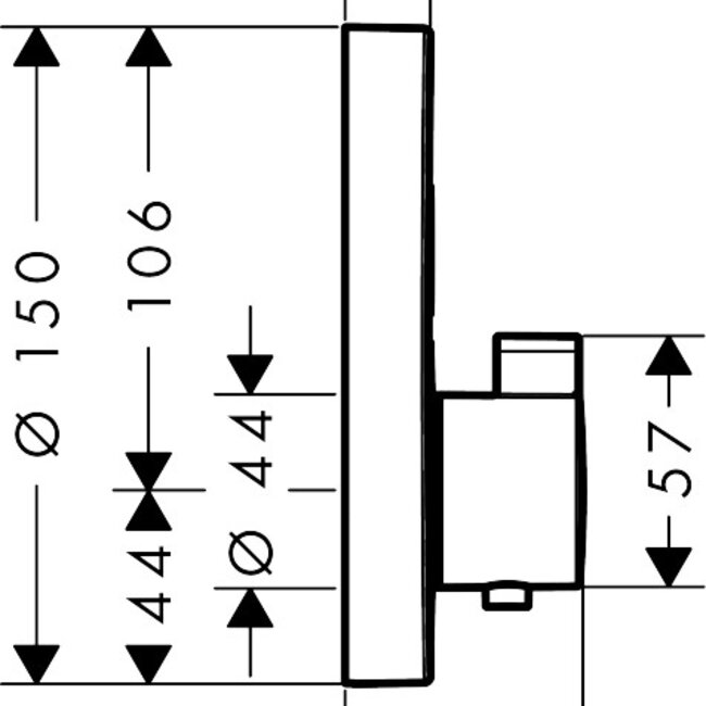 Hansgrohe ShowerSelect  Inbouw douche thermostaatkraan - 5 varianten.
