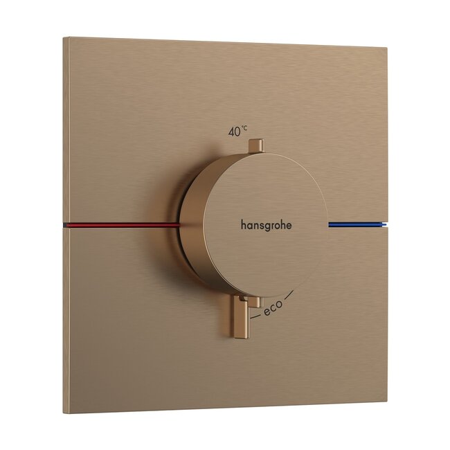 Hansgrohe Showerselect thermostatische inbouwkraan, vierkant in 5 kleuren