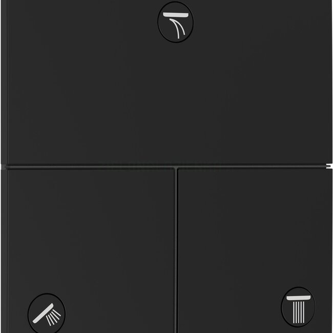Hansgrohe ShowerSelect comfort s douchemengkraan 3 functies 5 varianten, vierkant