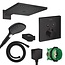 Hansgrohe Shower Select  Inbouw doucheset mat zwart