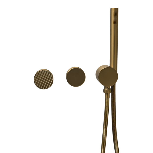 Como Gouden regendouche inbouw Mood 60 Plus met plafond douchekop. Compleet set