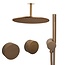 Como Gouden regendouche inbouw Mood 60 Plus met plafond douchekop. Compleet set