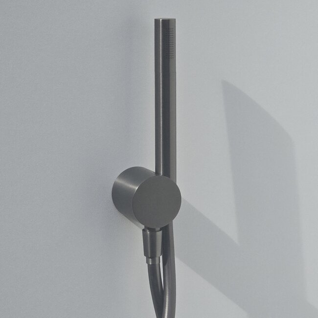 Como Mood 60 gunmetal regendouche inbouw met plafond douchekop. Compleet set