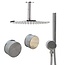 Como Regendouche set plafond Mood 60 Plus, chroom met 30 cm douchekop.