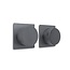 Como Mood 60 gunmetal regendouche inbouw met plafond douchekop. Compleet set