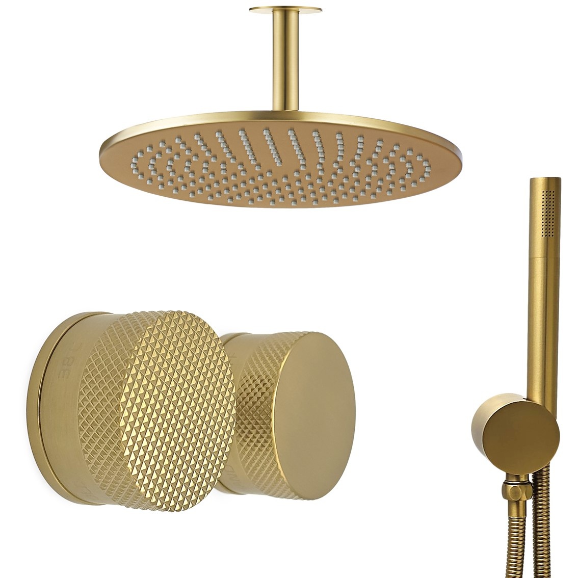 Geef je badkamer een luxueuze upgrade met een gouden doucheset